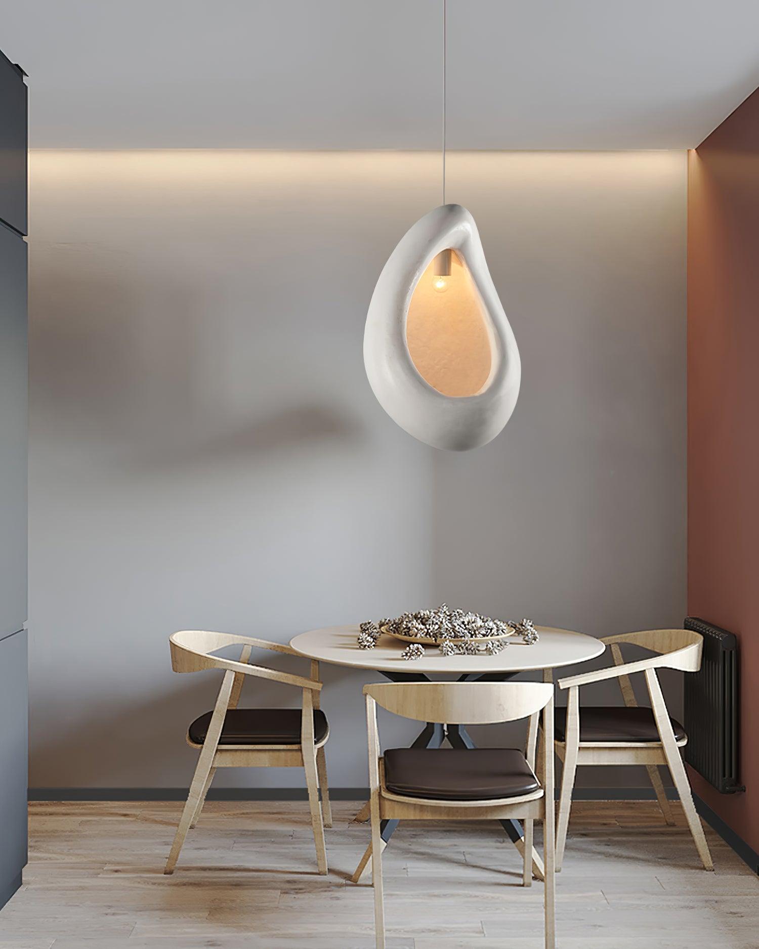 Solara Suspension en Forme de Goutte Creuse Wabi Sabi