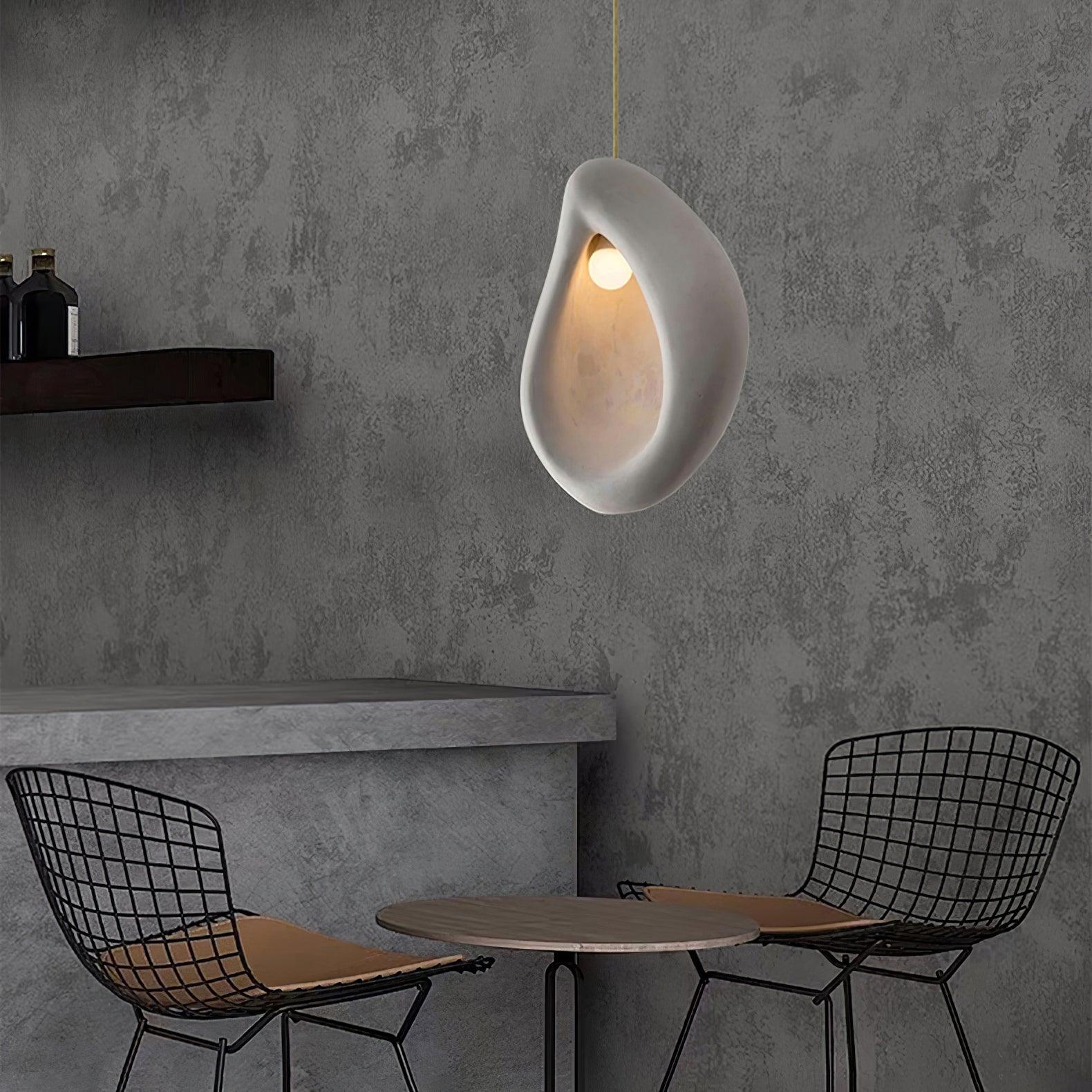 Solara Suspension en Forme de Goutte Creuse Wabi Sabi