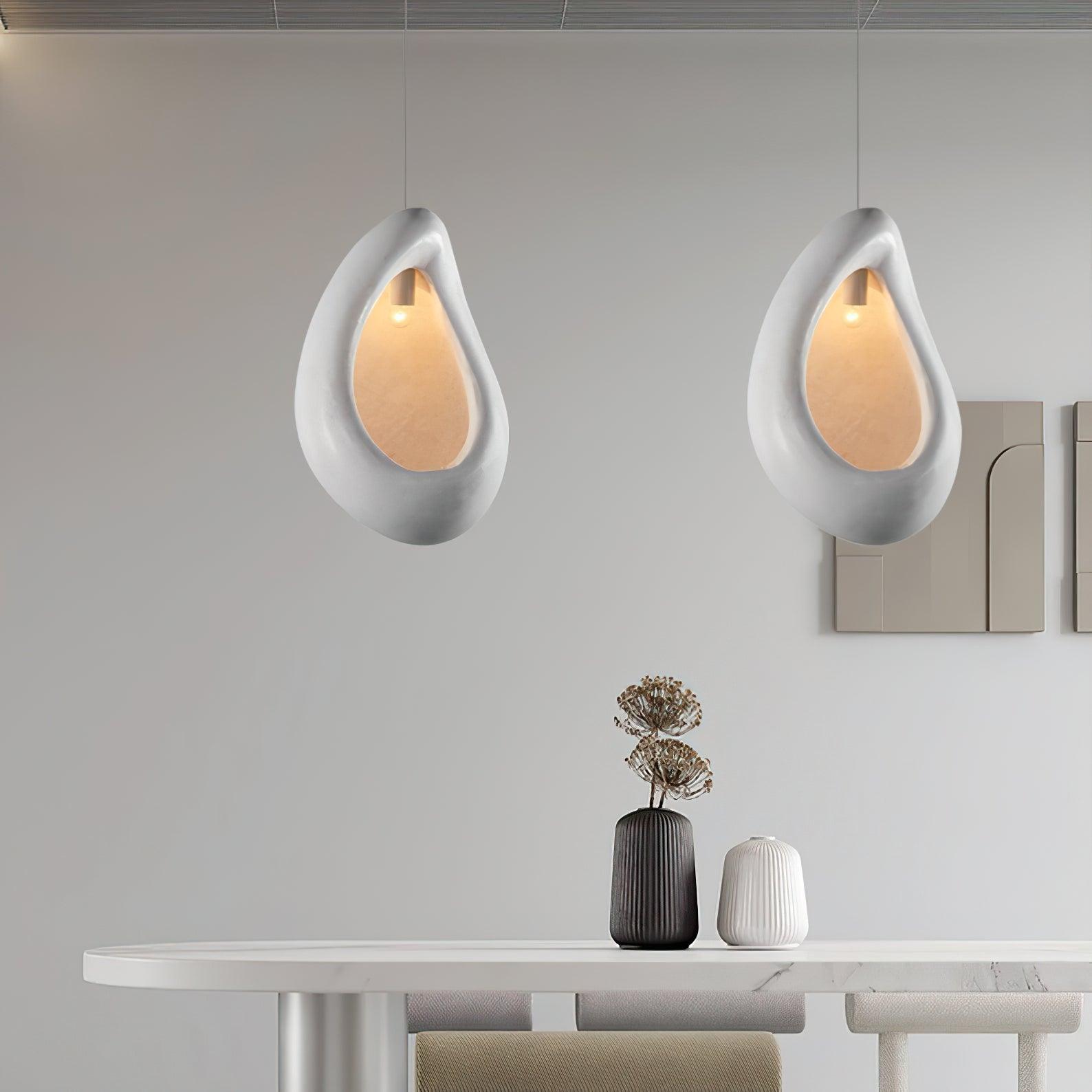 Solara Suspension en Forme de Goutte Creuse Wabi Sabi