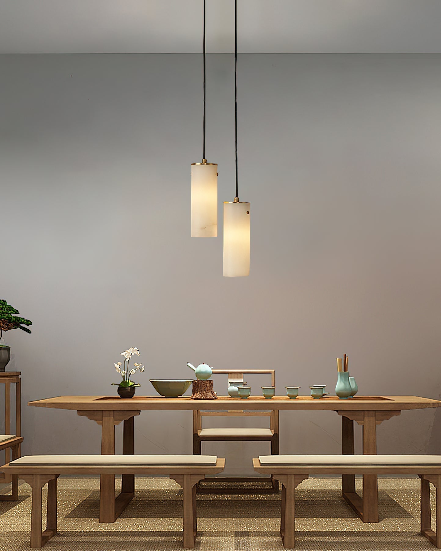Lyvina Suspension Verticale Minimaliste Moderne en Albâtre