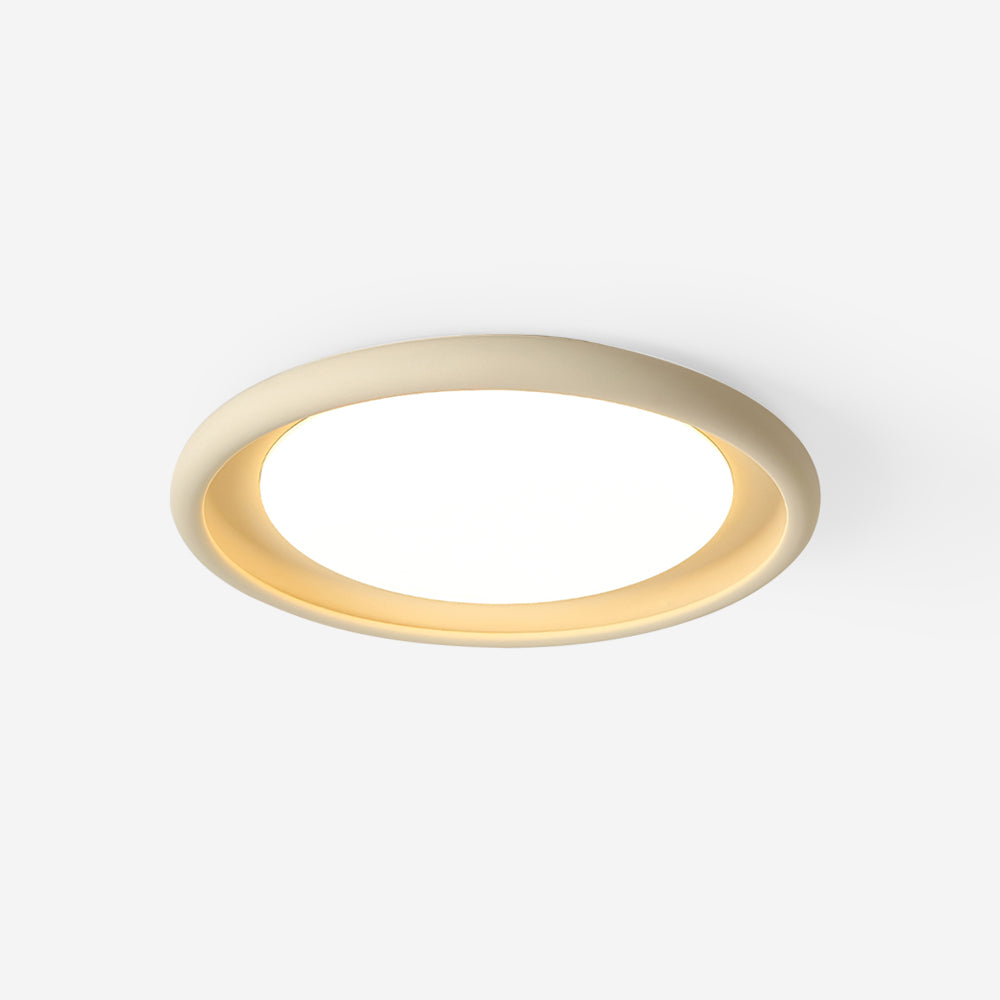 Nuria Lumière de pPlafond en Acrylique Circulaire Minimaliste en Béton