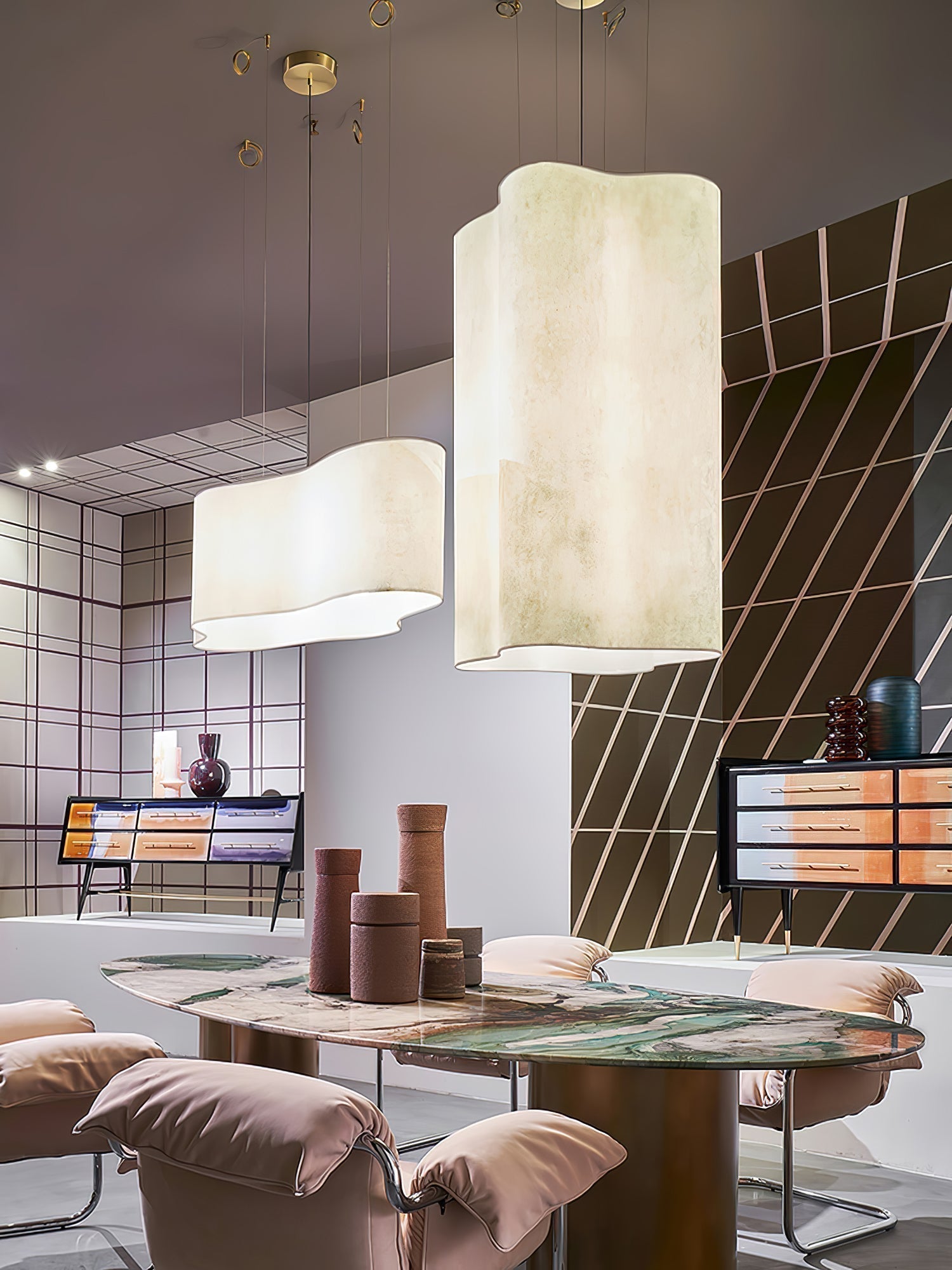 Evelan Suspension Forme Nuage Art Moderne