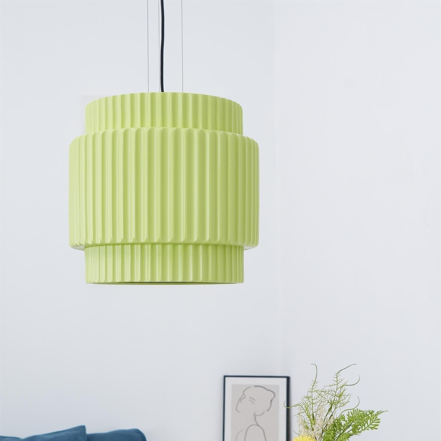 Aurelia Suspension Minimaliste à Cannelures
