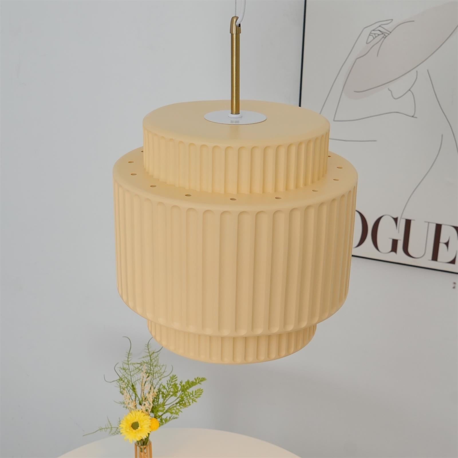 Aurelia Suspension Minimaliste à Cannelures