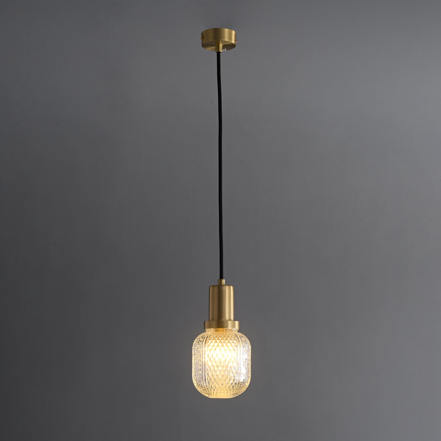 Cacarir Suspension en Laiton et Verre Premium