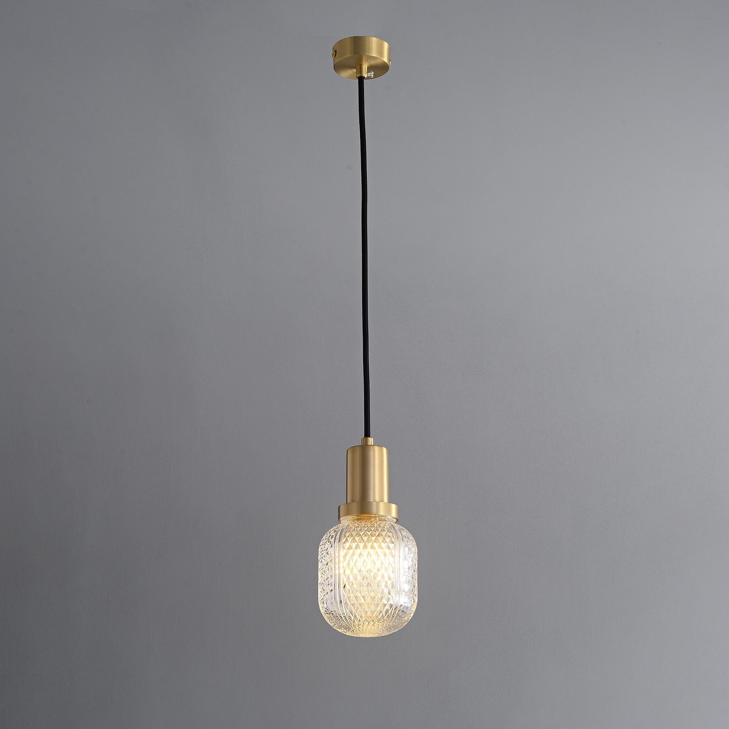 Cacarir Suspension en Laiton et Verre Premium