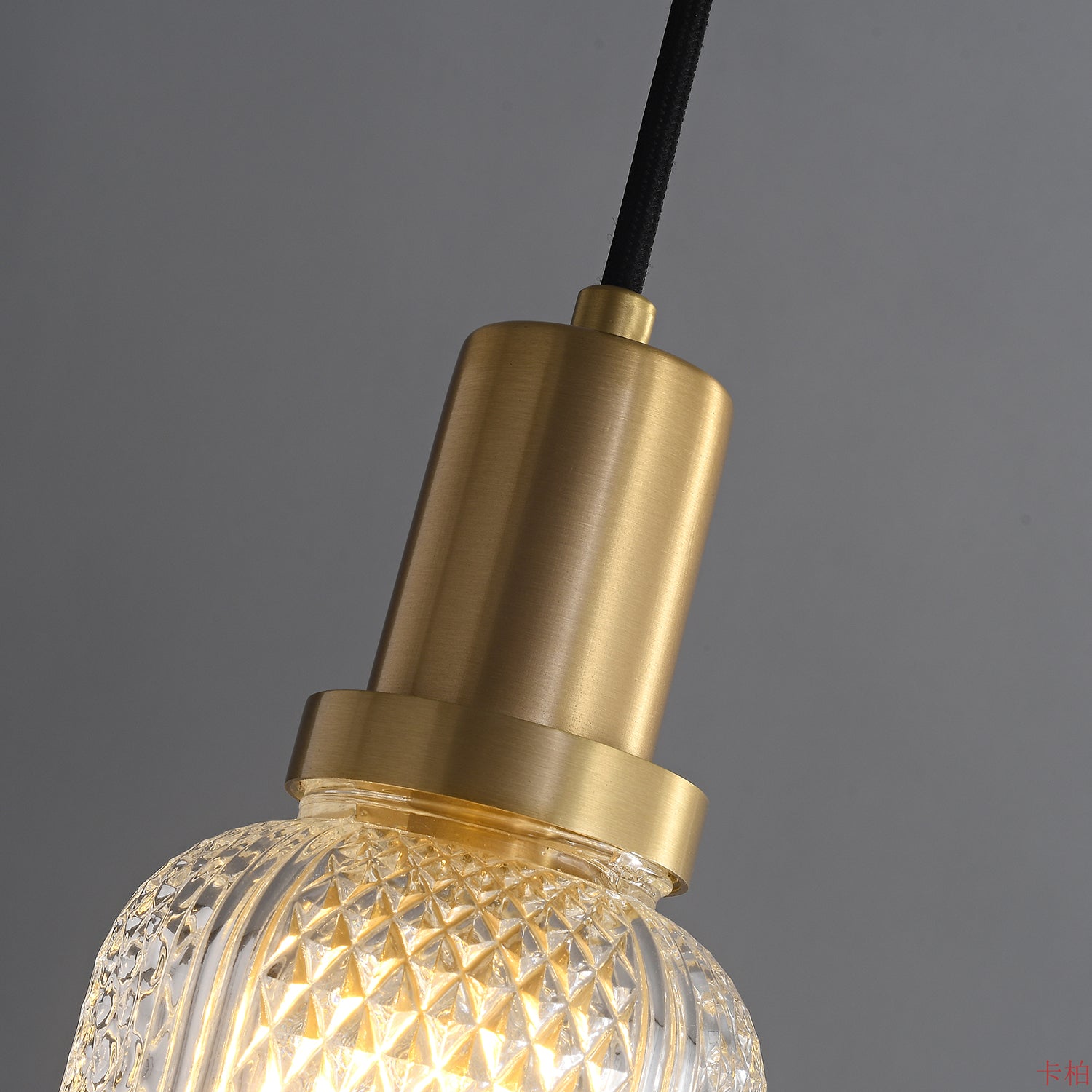 Cacarir Suspension en Laiton et Verre Premium