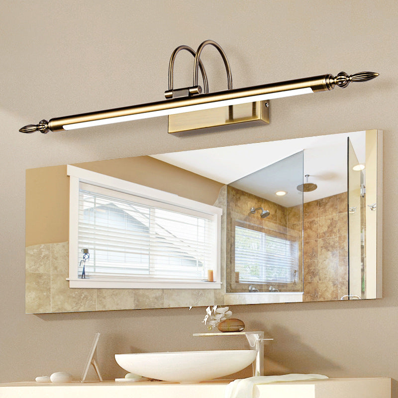 Arisha Applique Murale LED Linéaire Moderne, Métal, Noir, Salon/Salle de Bain