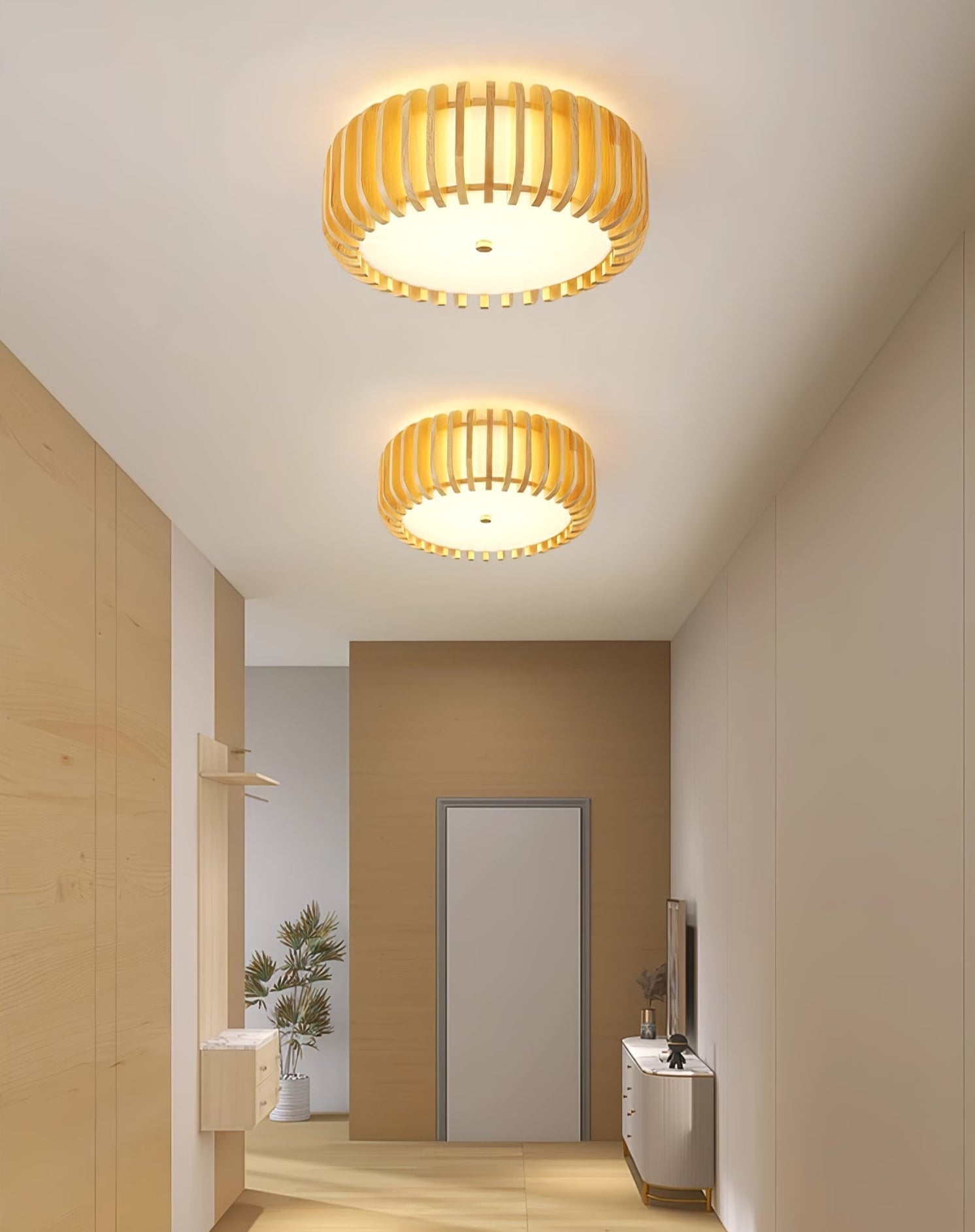 Vezorus Plafonnier en Bois Premium Élégance