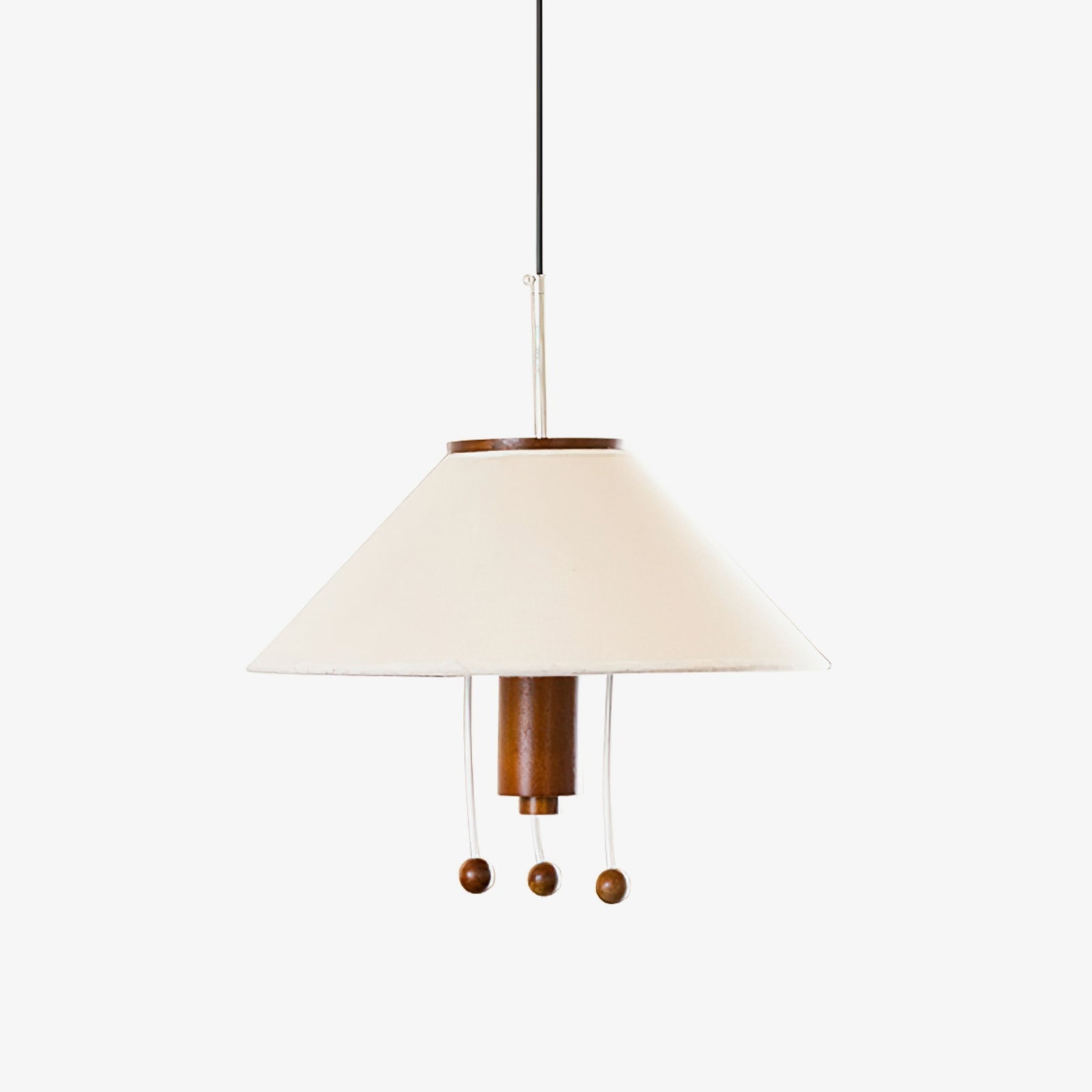 Zathee Nordic Art Classique Bois Tissu Pendentif Lampe