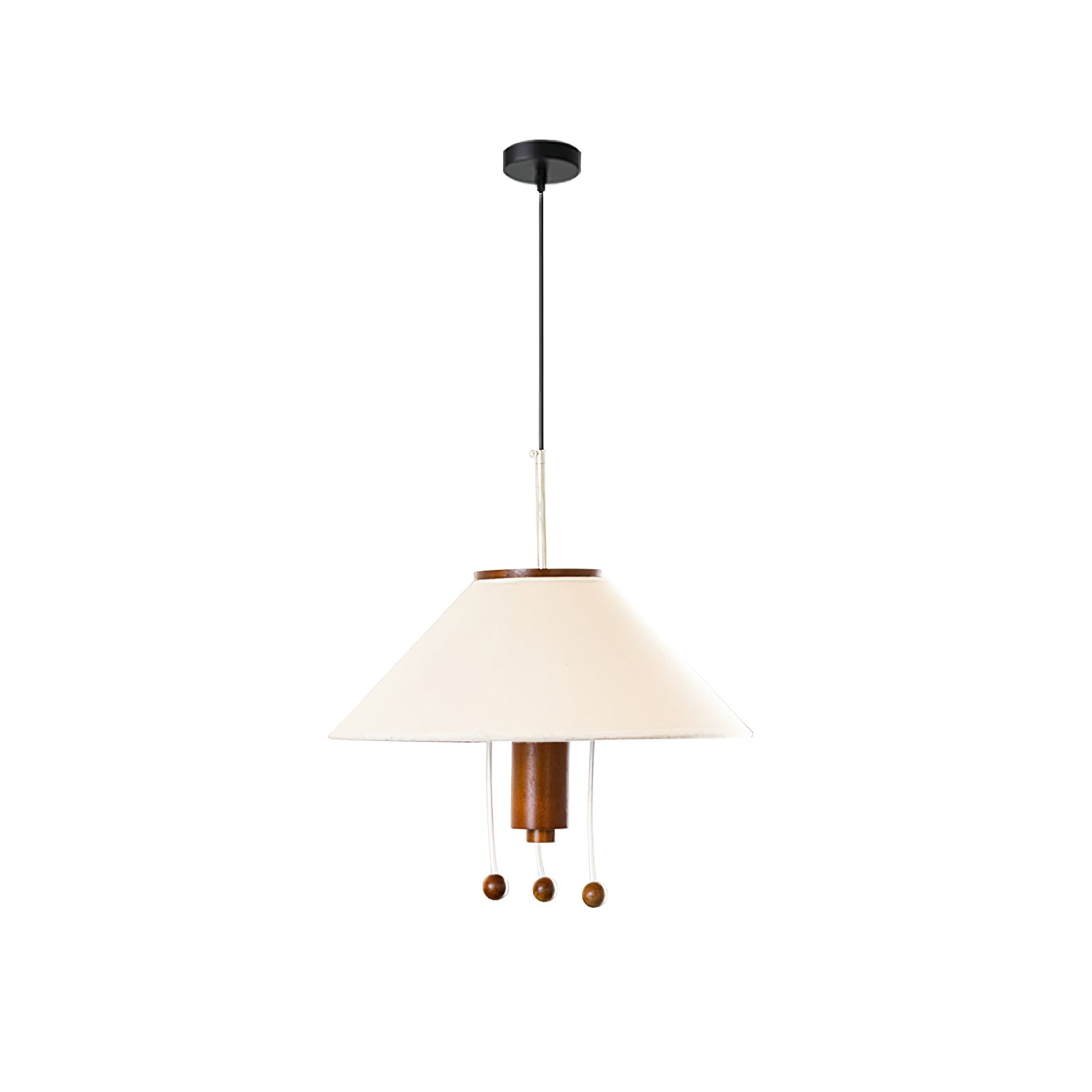 Zathee Nordic Art Classique Bois Tissu Pendentif Lampe