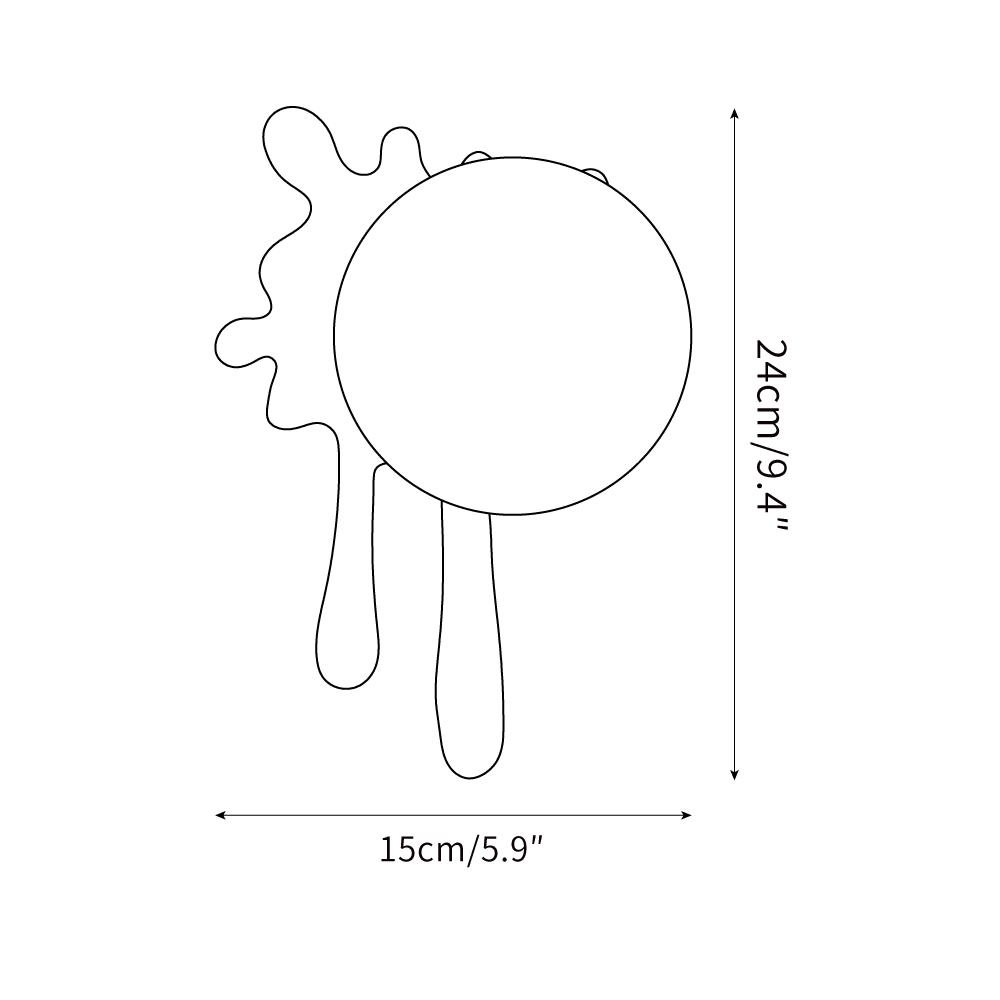 Lustra Applique Murale Abstraite Résine Éclat Globe Lumineux Ludique Artistique