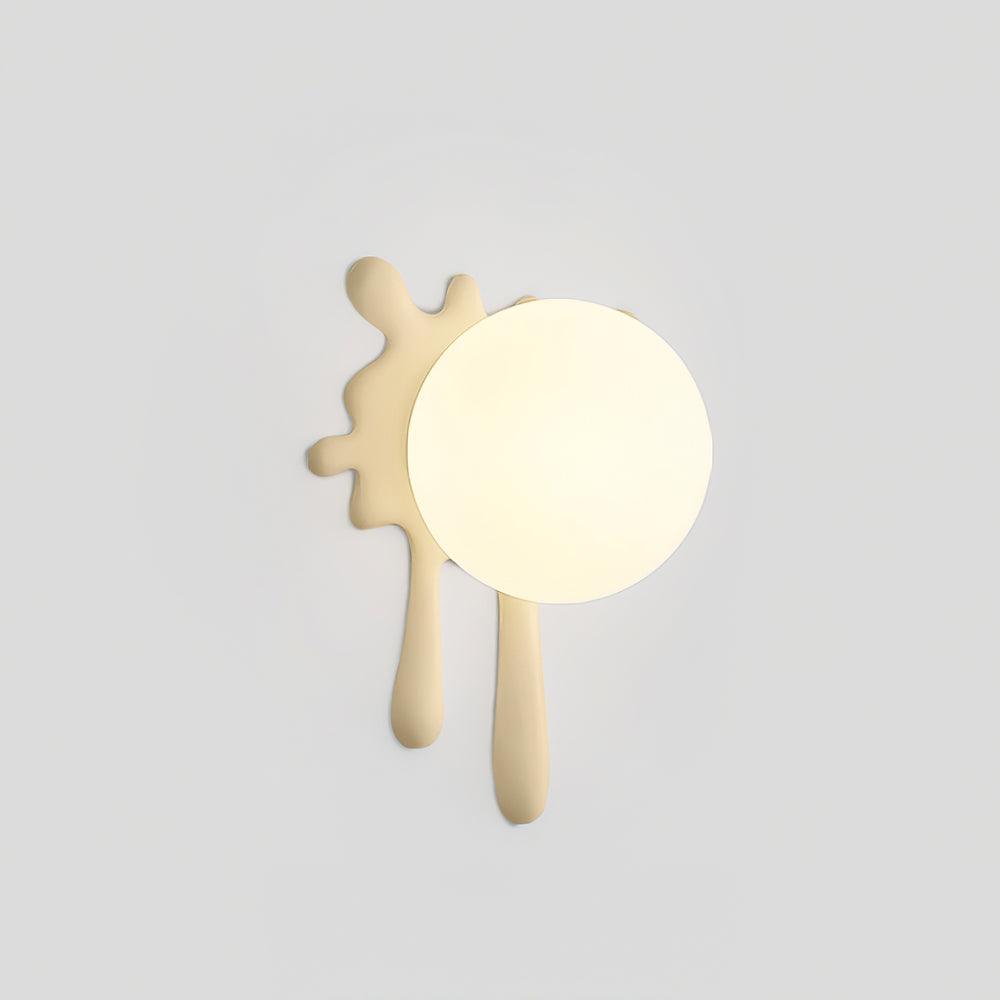 Lustra Applique Murale Abstraite Résine Éclat Globe Lumineux Ludique Artistique