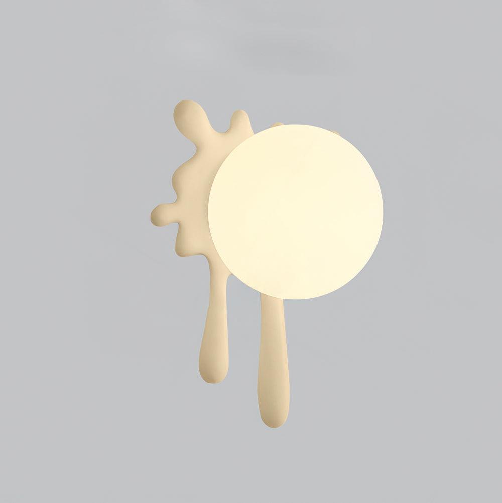 Lustra Applique Murale Abstraite Résine Éclat Globe Lumineux Ludique Artistique