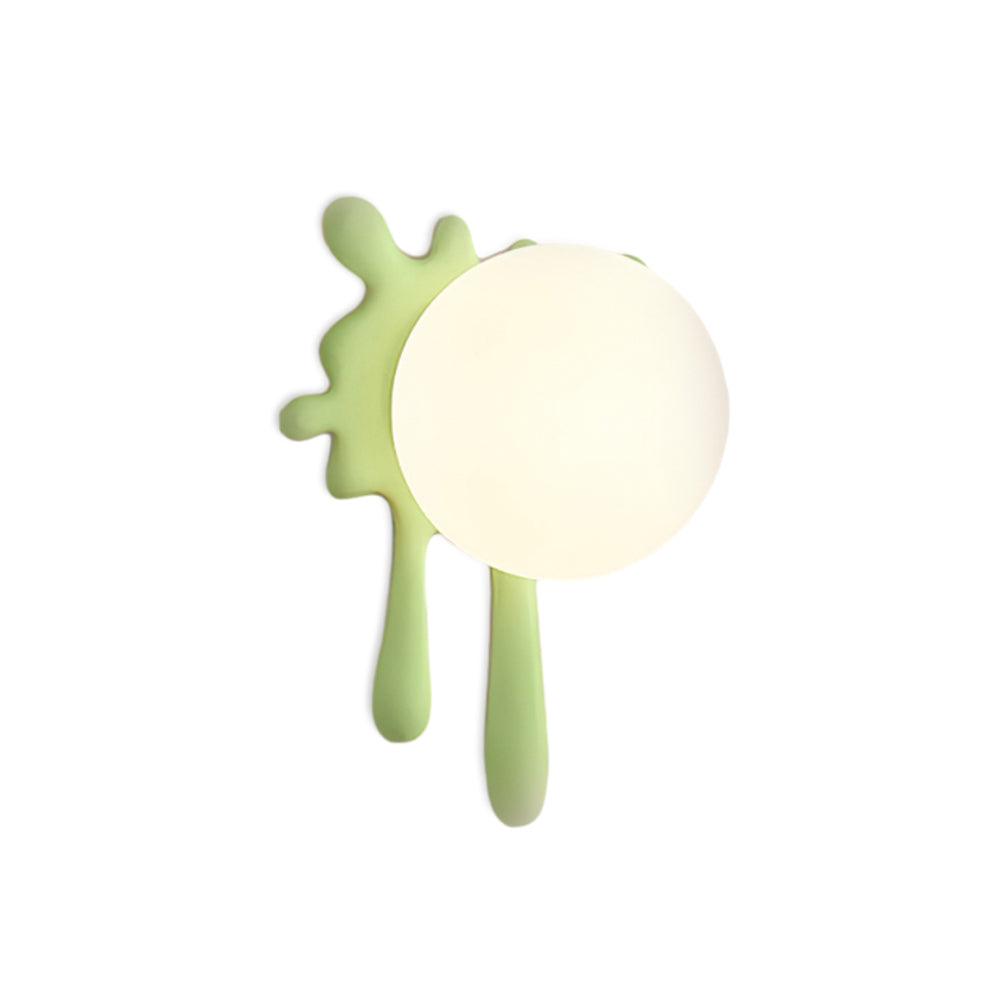 Lustra Applique Murale Abstraite Résine Éclat Globe Lumineux Ludique Artistique