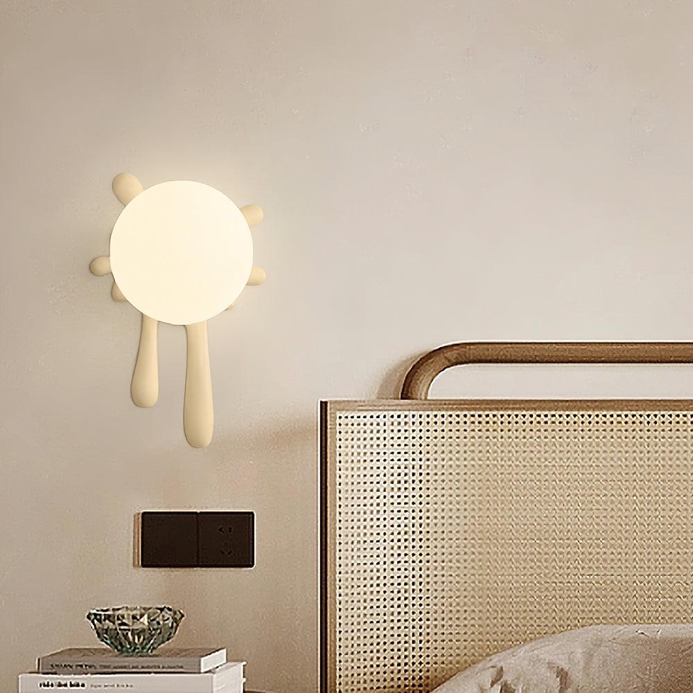 Lustra Applique Murale Abstraite Résine Éclat Globe Lumineux Ludique Artistique