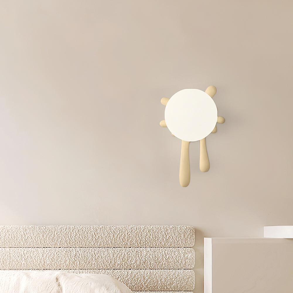 Lustra Applique Murale Abstraite Résine Éclat Globe Lumineux Ludique Artistique