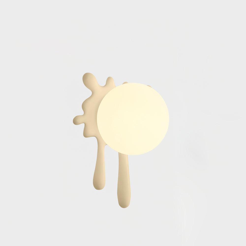Lustra Applique Murale Abstraite Résine Éclat Globe Lumineux Ludique Artistique