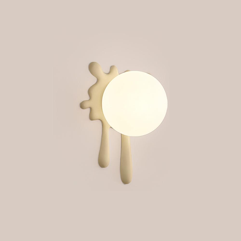 Lustra Applique Murale Abstraite Résine Éclat Globe Lumineux Ludique Artistique