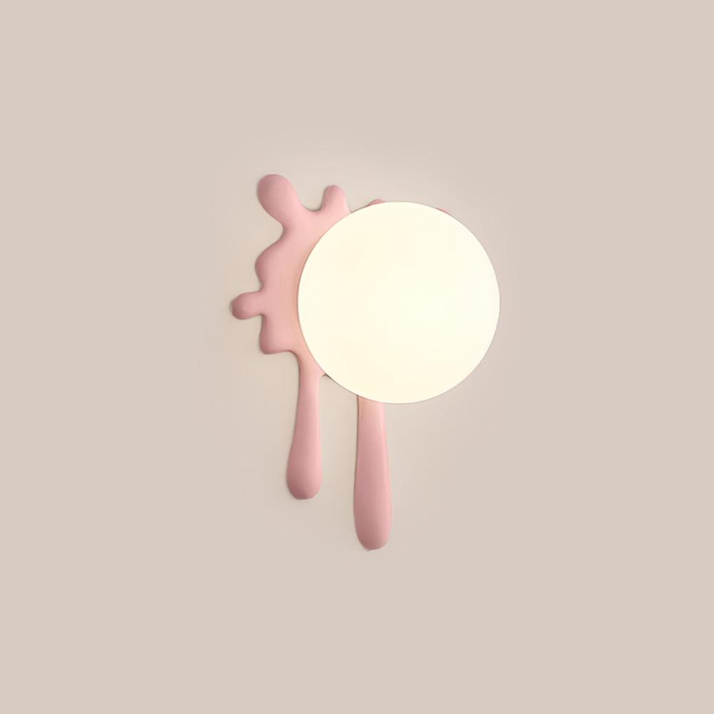 Lustra Applique Murale Abstraite Résine Éclat Globe Lumineux Ludique Artistique
