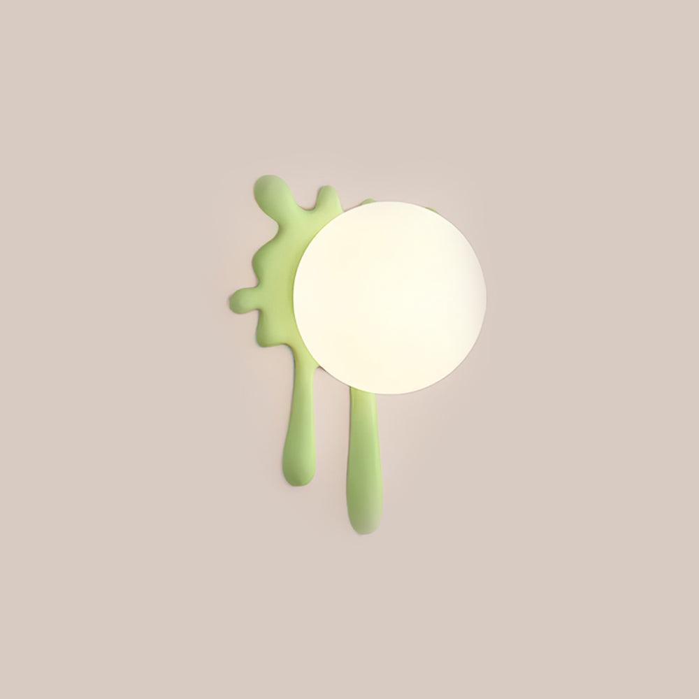 Lustra Applique Murale Abstraite Résine Éclat Globe Lumineux Ludique Artistique
