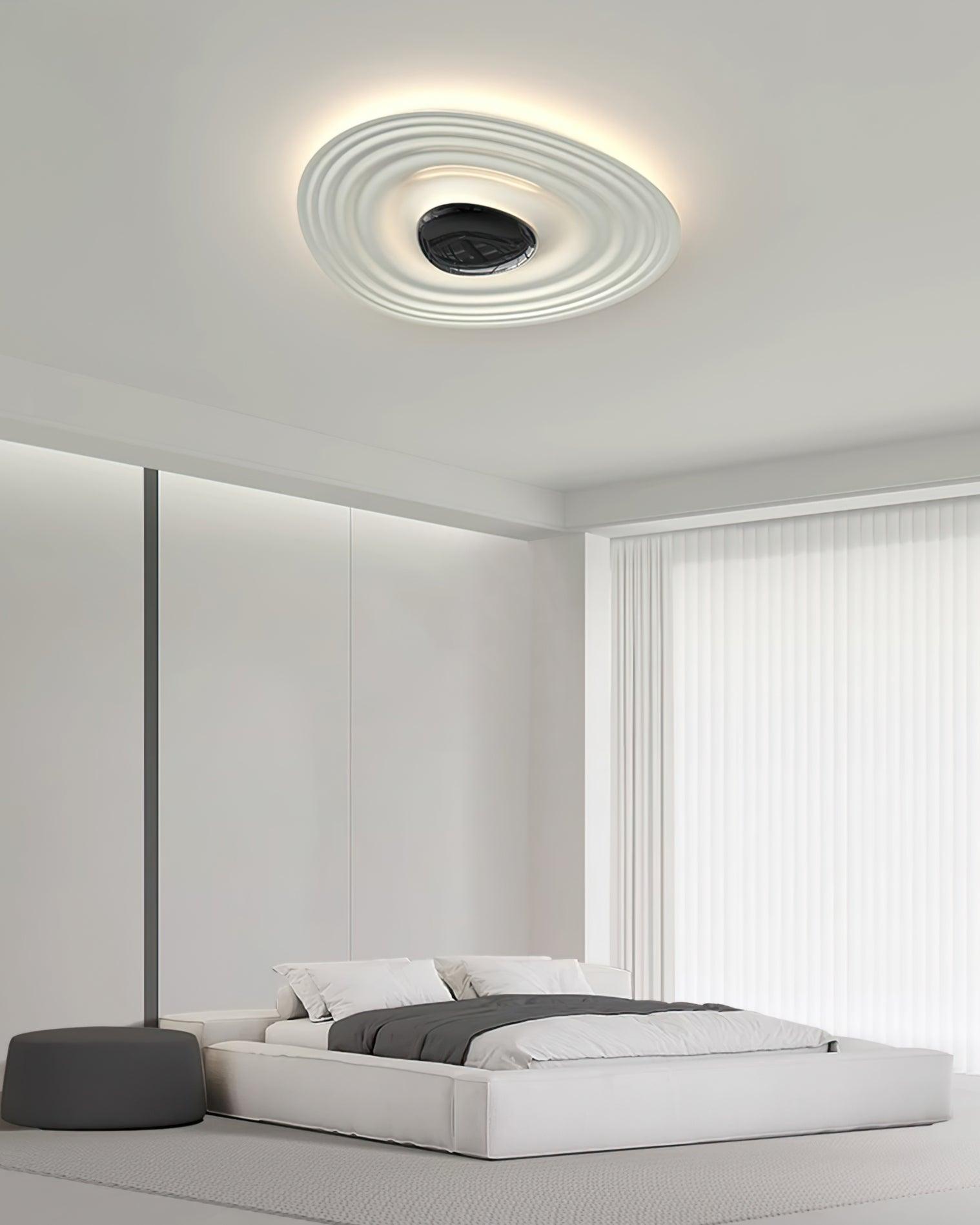 Solara Plafonnier Ripple Ring Sculptural Moderne