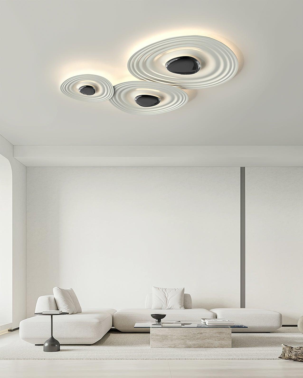 Solara Plafonnier Ripple Ring Sculptural Moderne