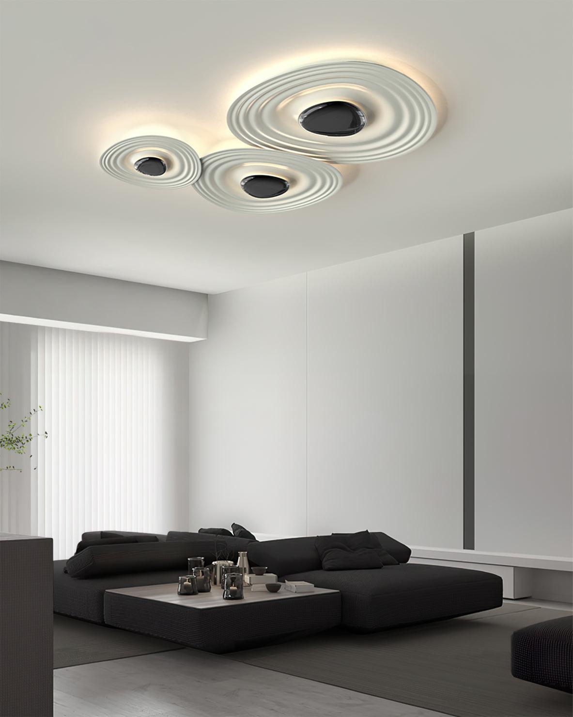Solara Plafonnier Ripple Ring Sculptural Moderne