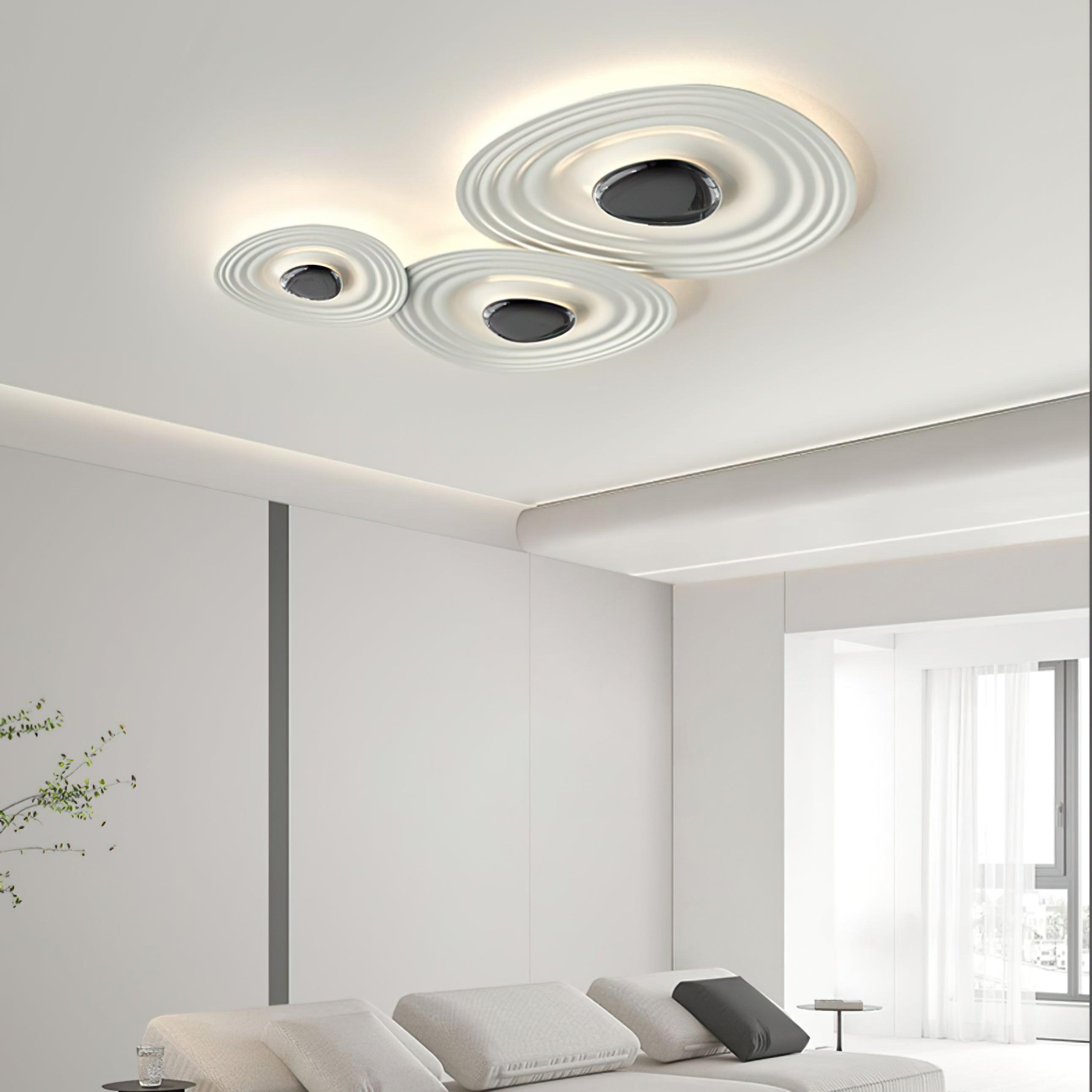 Solara Plafonnier Ripple Ring Sculptural Moderne
