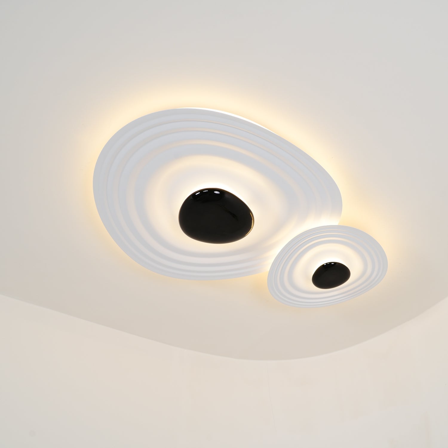 Solara Plafonnier Ripple Ring Sculptural Moderne