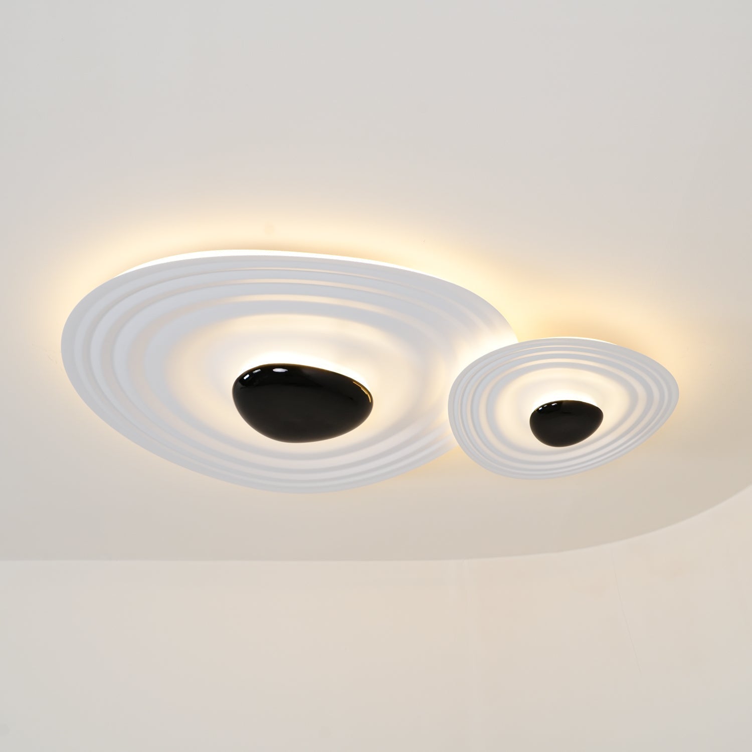 Solara Plafonnier Ripple Ring Sculptural Moderne
