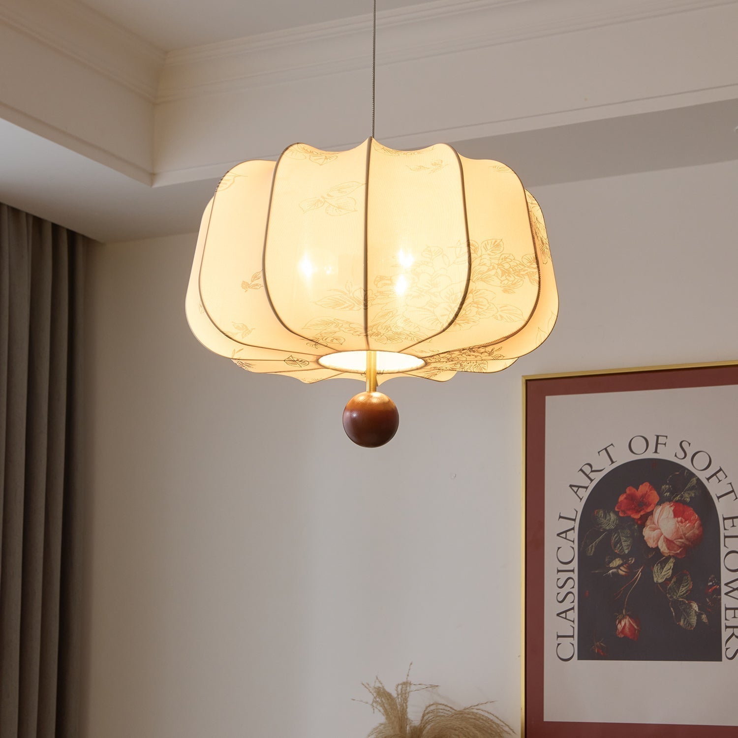 Valera Suspension en Bois et Tissu