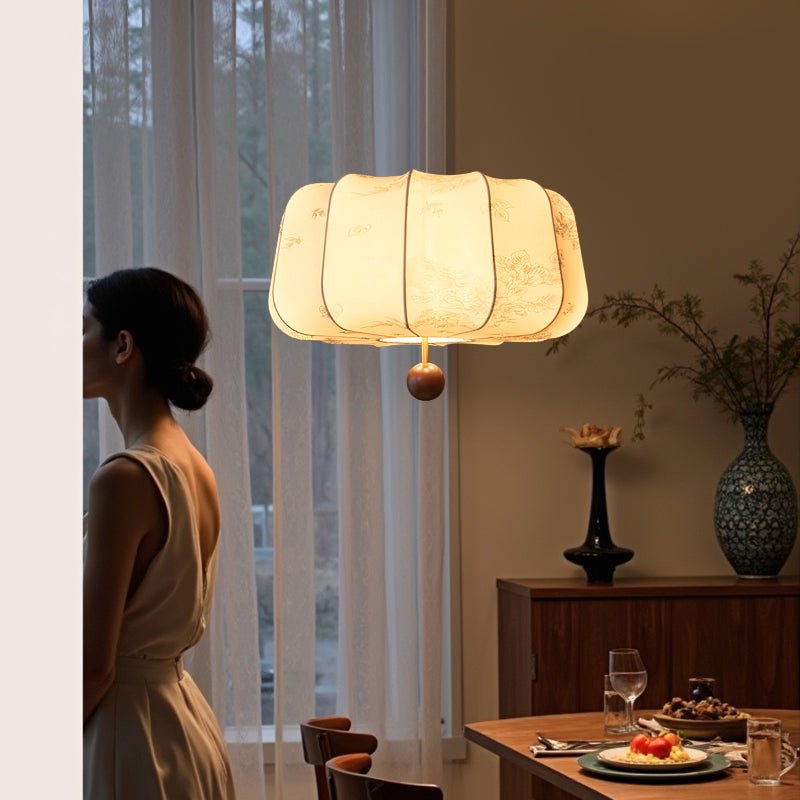 Valera Suspension en Bois et Tissu