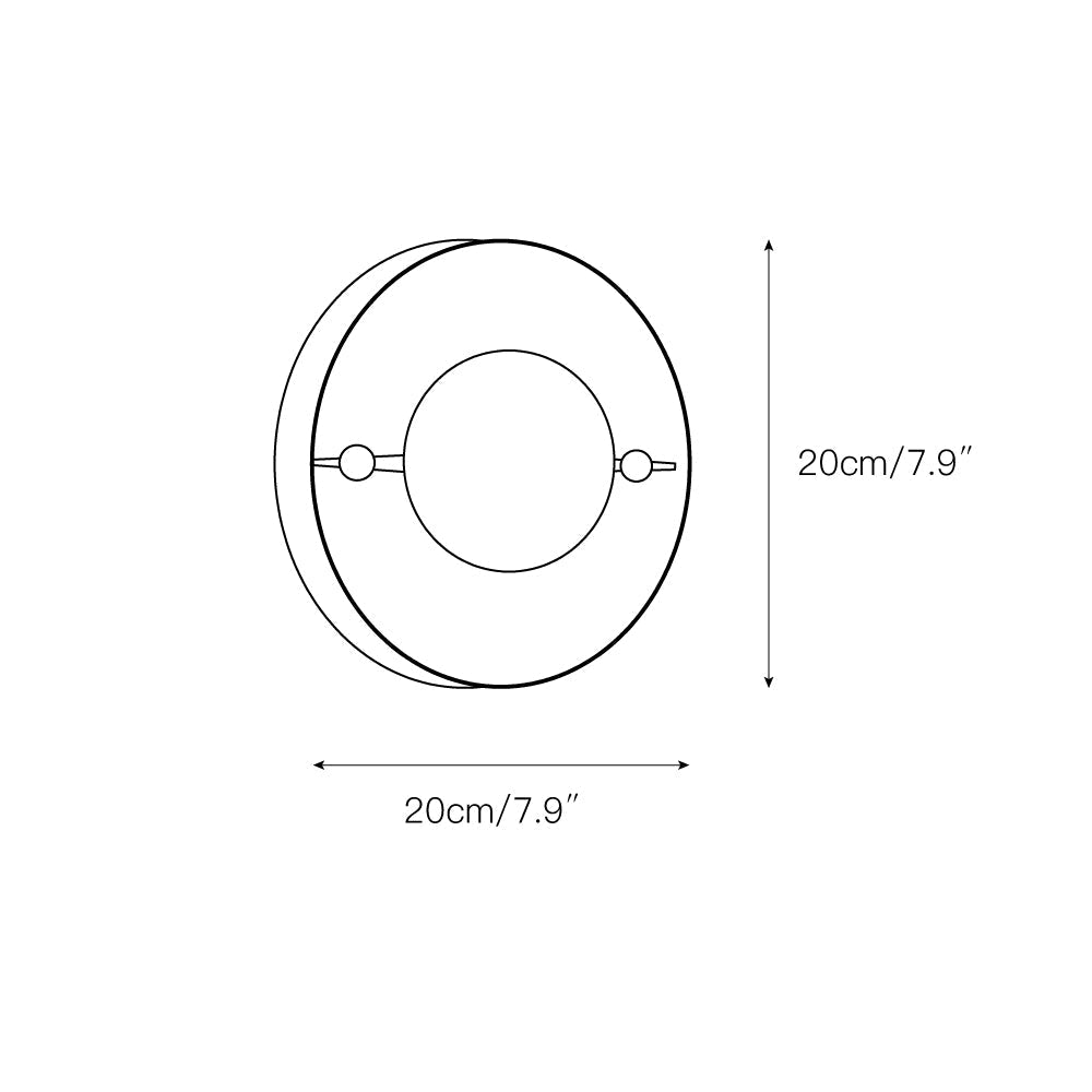 Evtala Applique Murale Moderne Minimaliste en Métal et Albâtre