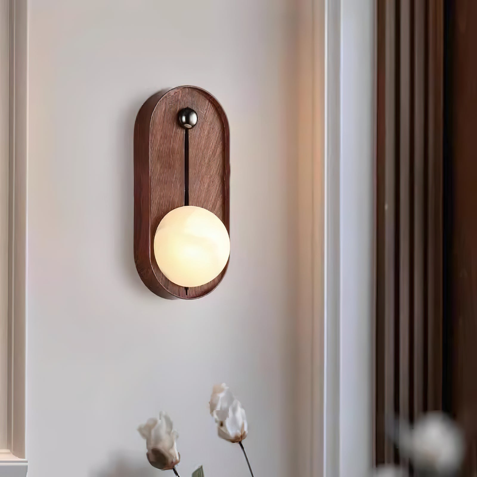 Evtala Applique Murale Moderne Minimaliste en Métal et Albâtre