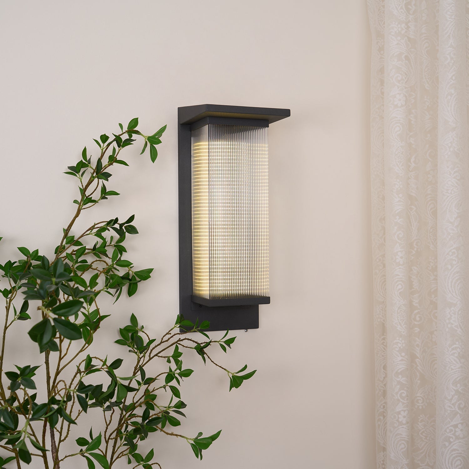 Solarise Lampe Murale Contemporaine en Acier