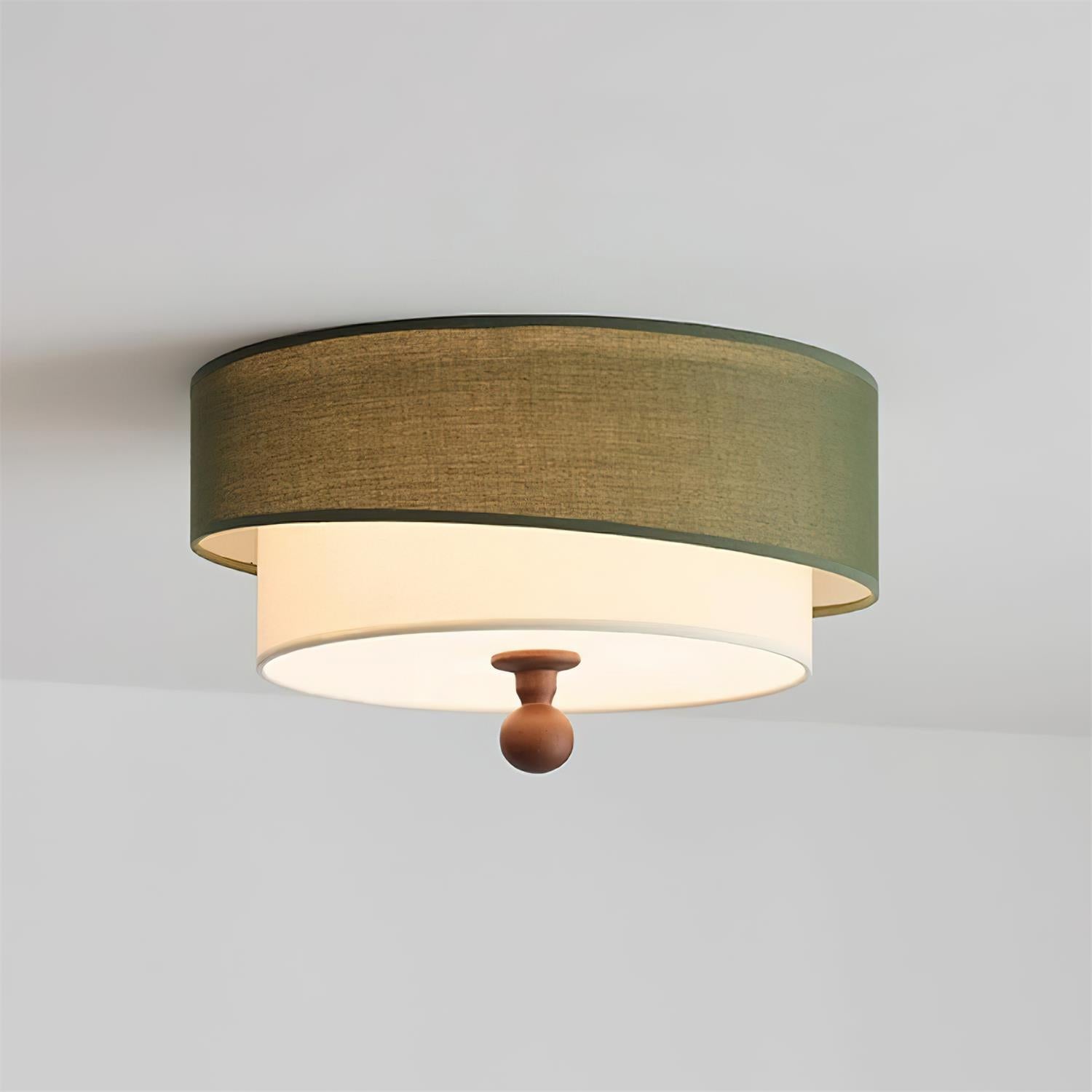 Olten Lampe Plafonnier Tambour Superposé