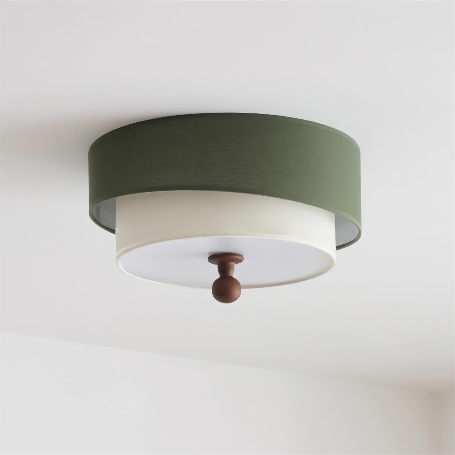 Olten Lampe Plafonnier Tambour Superposé