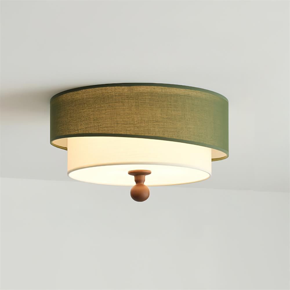 Olten Lampe Plafonnier Tambour Superposé