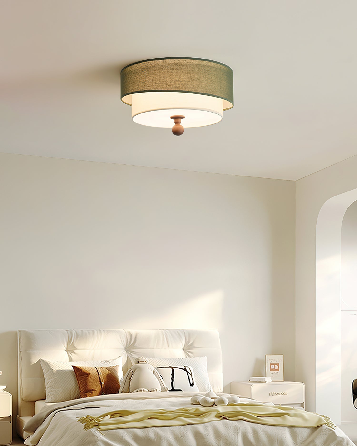 Olten Lampe Plafonnier Tambour Superposé