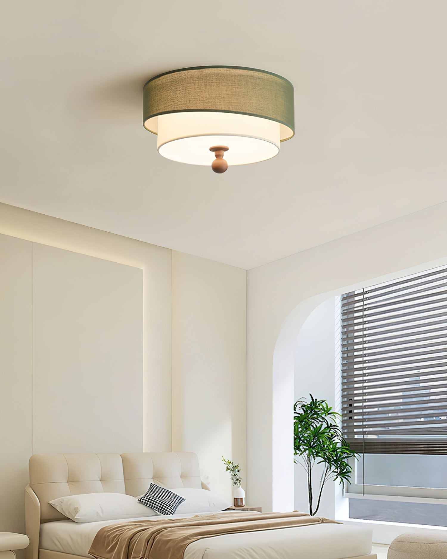Olten Lampe Plafonnier Tambour Superposé