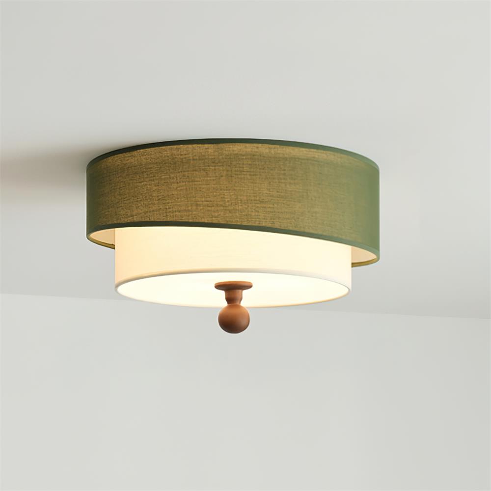 Olten Lampe Plafonnier Tambour Superposé