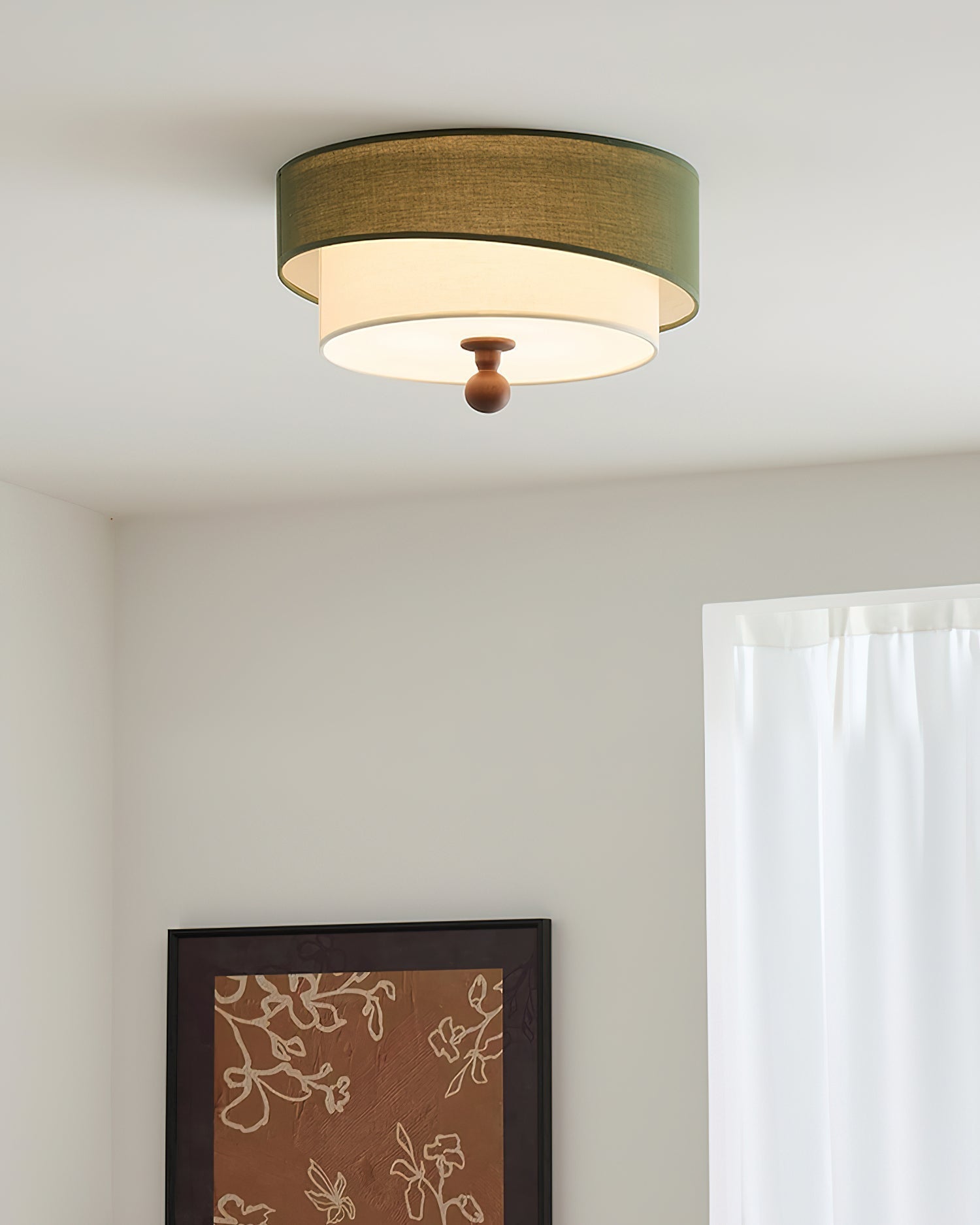 Olten Lampe Plafonnier Tambour Superposé