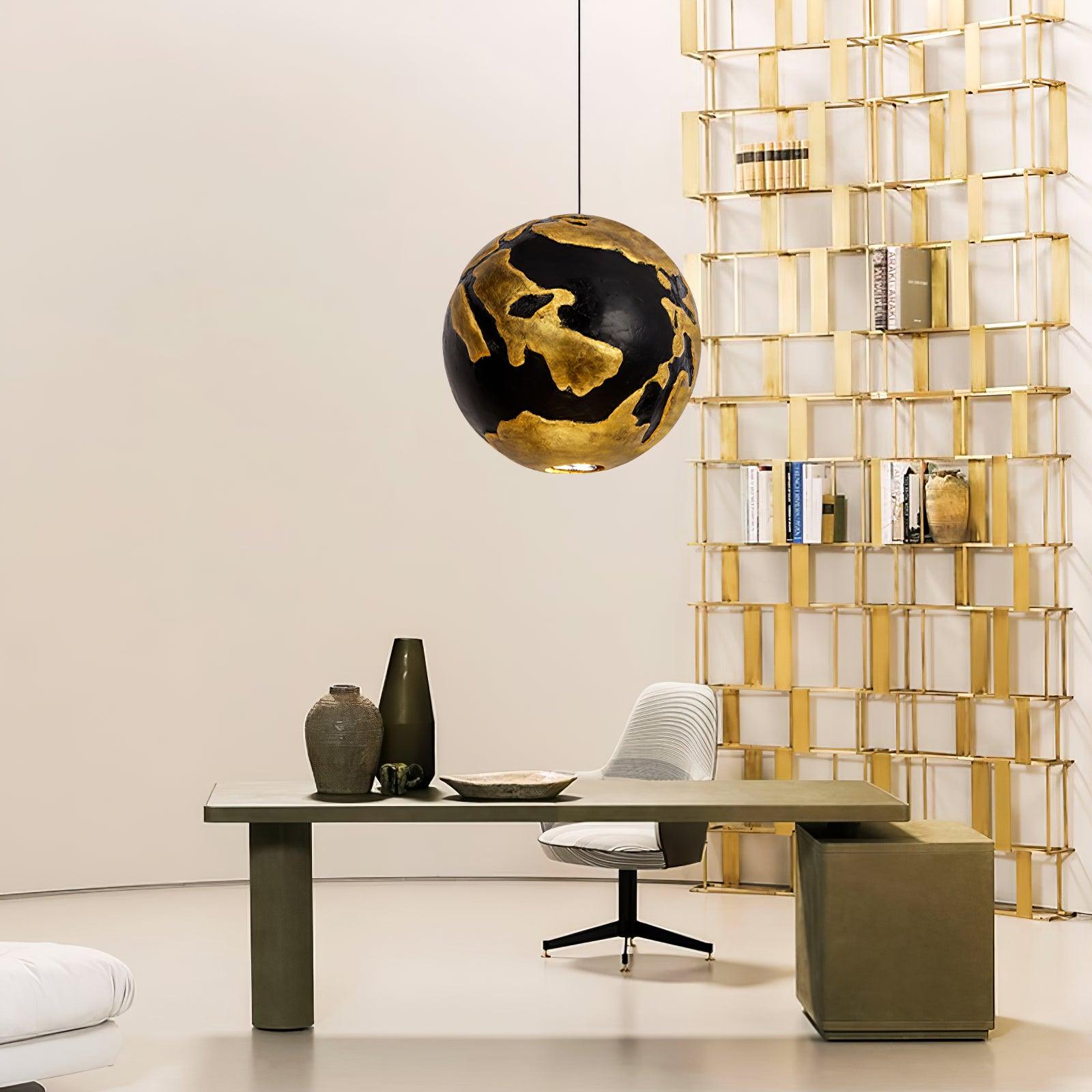 Alzorila Lampe Suspendue Art Nordique Moderne en Composite