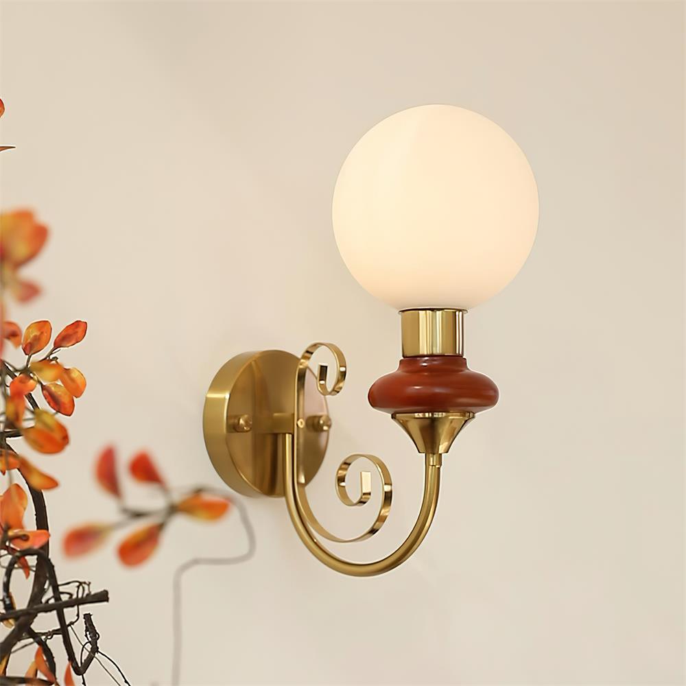 Velin Lustra Applique Murale Laiton