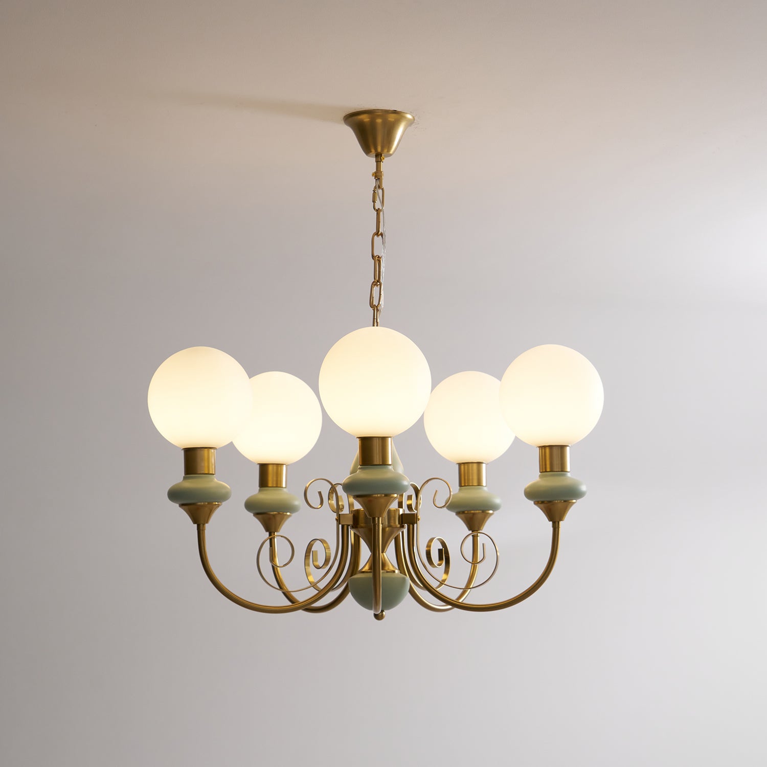 Evsolia Lustre en Verre Onyx Nordique Haut de Gamme