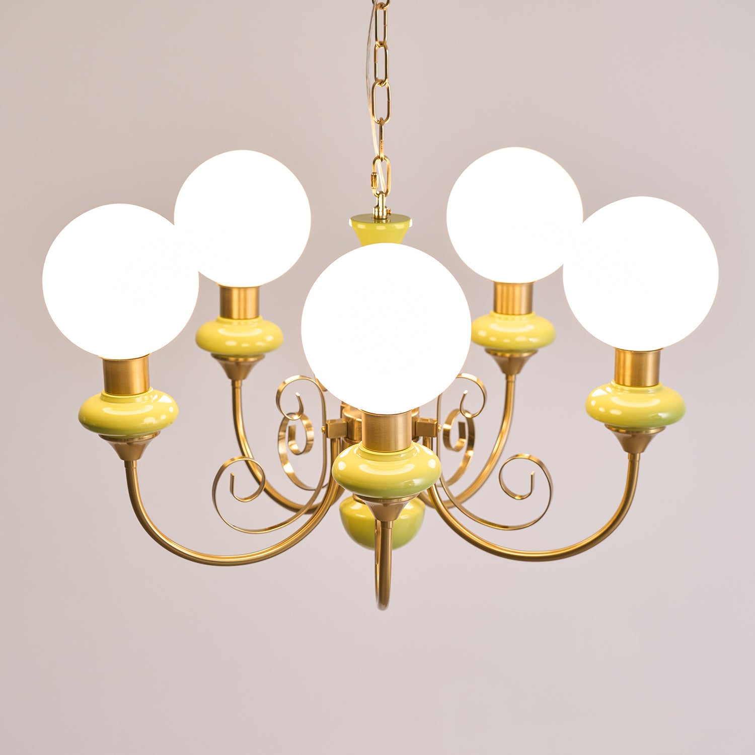 Evsolia Lustre en Verre Onyx Nordique Haut de Gamme