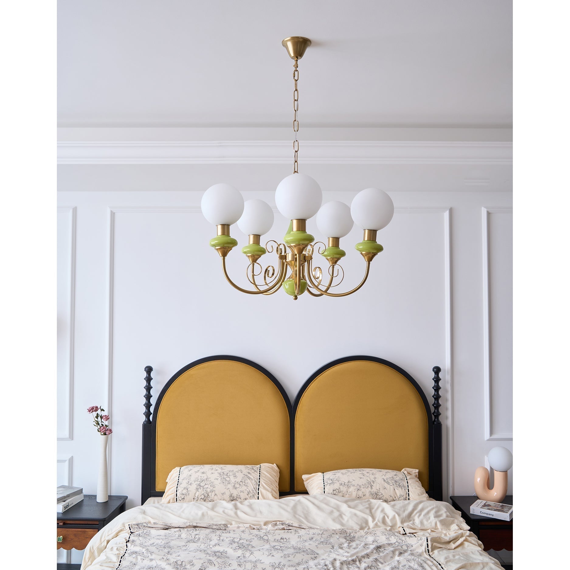 Evsolia Lustre en Verre Onyx Nordique Haut de Gamme