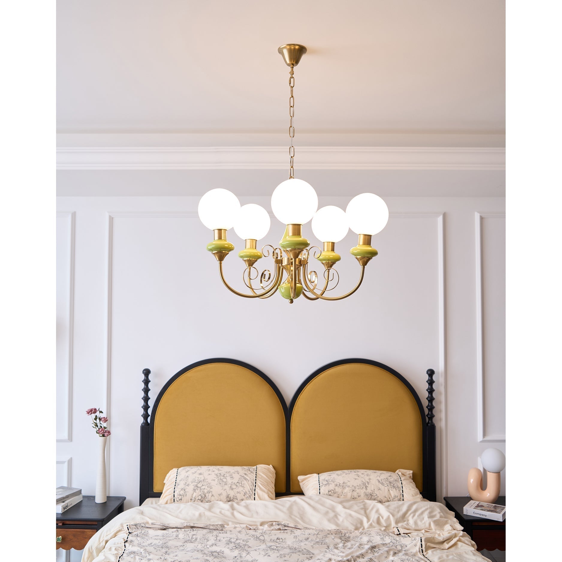 Evsolia Lustre en Verre Onyx Nordique Haut de Gamme