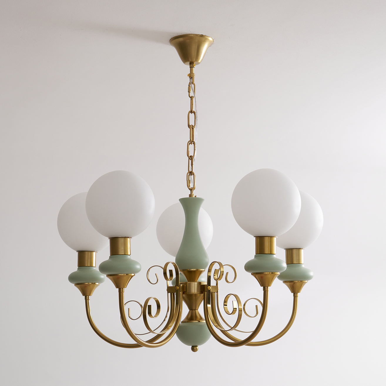 Evsolia Lustre en Verre Onyx Nordique Haut de Gamme
